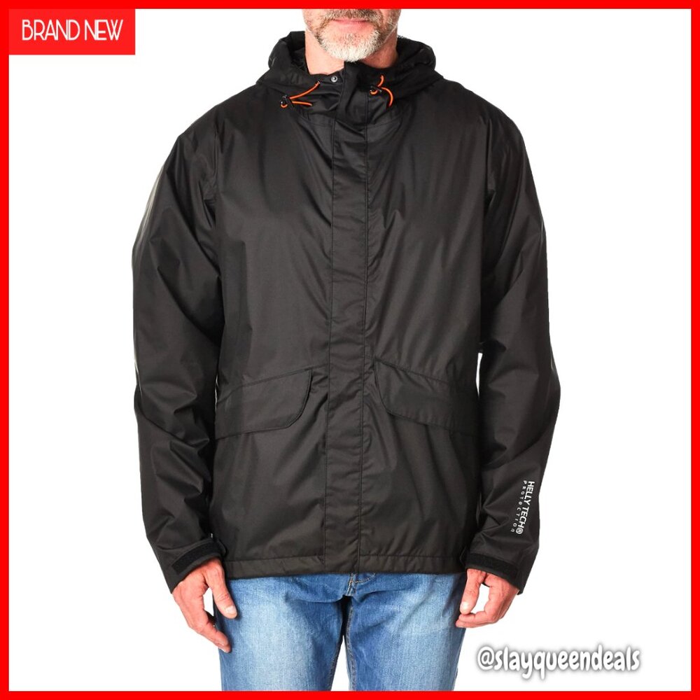 Waterproof Breathable Rain Jacket With Storm Flap And Ventilation